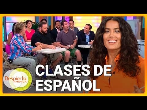Salma Hayek dando clases de español | Despierta América - Learn Spanish with this tv show
