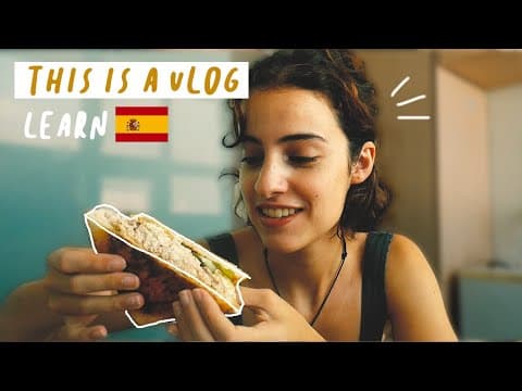 i made a sandwich | 🇪🇸 SPANISH VLOG for Spanish Learners! (w/ subtitles!) - Learn Spanish with this music video