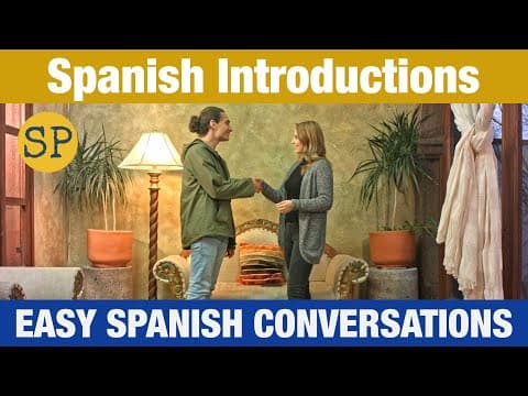 Spanish Introductions and Greetings | Easy Spanish Conversations | Spanish Playground - Learn Spanish with this music video