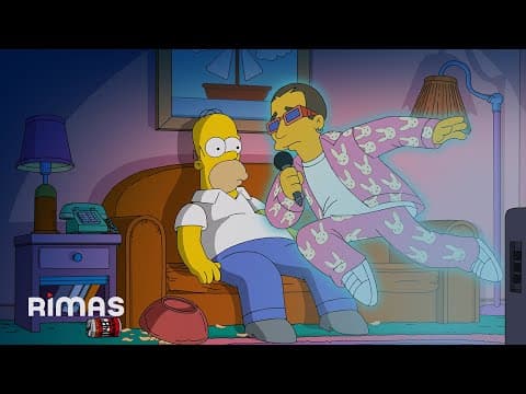 THE SIMPSONS, BAD BUNNY - TE DESEO LO MEJOR (Video Oficial) - Learn Spanish with this music video